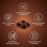 Wormwood Black Walnut Cloves Softgels - Promotes Internal Cleansing & Digestive Wellness