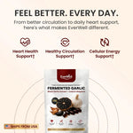Fermented Black Garlic Extract + CoQ10 Ubiquinol - 6000mg Odorless Softgels