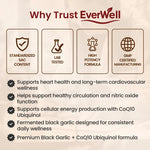 Fermented Black Garlic Extract + CoQ10 Ubiquinol - 6000mg Odorless Softgels